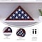 Flash Furniture Rustic Brown Display Case for 9.5 x 5 Veteran Flag HFMHD-GDIS-CRE8-602315-GG - alternate 5